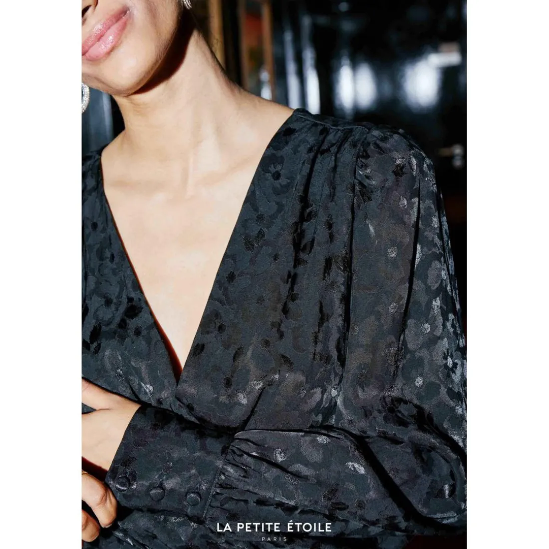 Robe FLYN noir en viscose