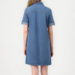 Robe Jean courte ONLLISA - Bleu en coton Rose