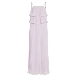 Robe longue à bretelles Chiffan violet Page
