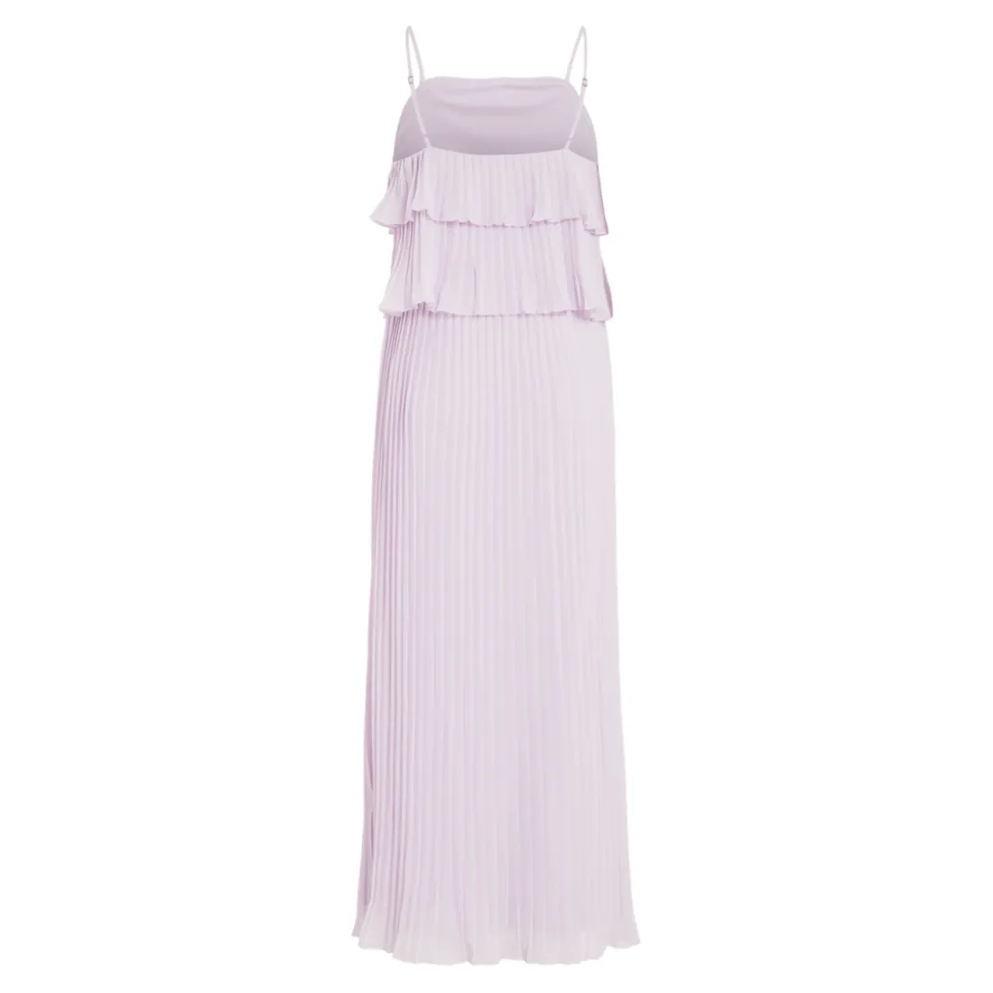 Robe longue à bretelles Chiffan violet Page