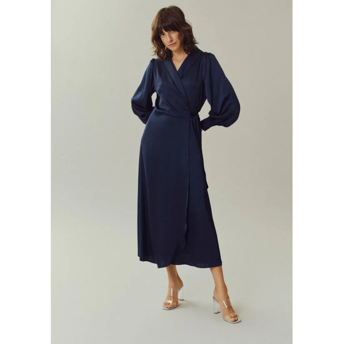 Robe longue bleu foncé Blair