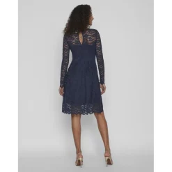 Robe longue bleu foncé Ione
