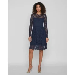 Robe longue bleu foncé Ione