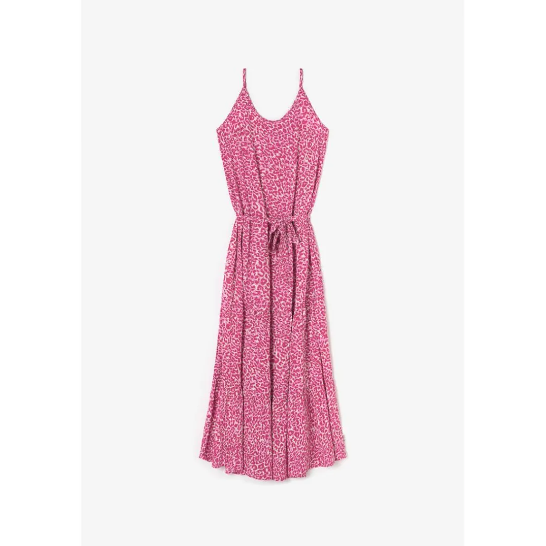 Robe longue droite LISAKA rose Sue