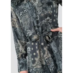Robe longue droite SERAPHY noir Nia en viscose