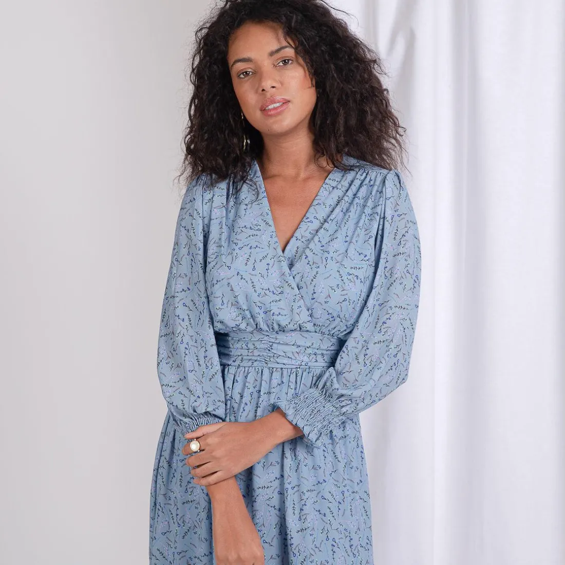 Robe longue fleurie Victoire