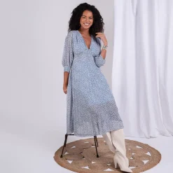 Robe longue léopard Manon