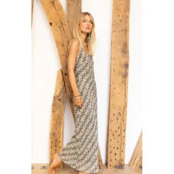 Robe longue Noa gris