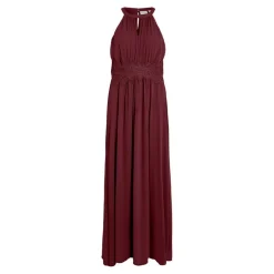 Robe longueur maxi dentelle féminine violet