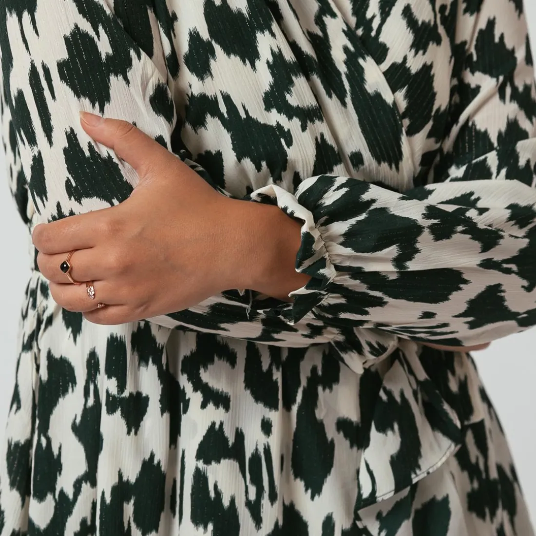 Robe manches longues léopard Léo