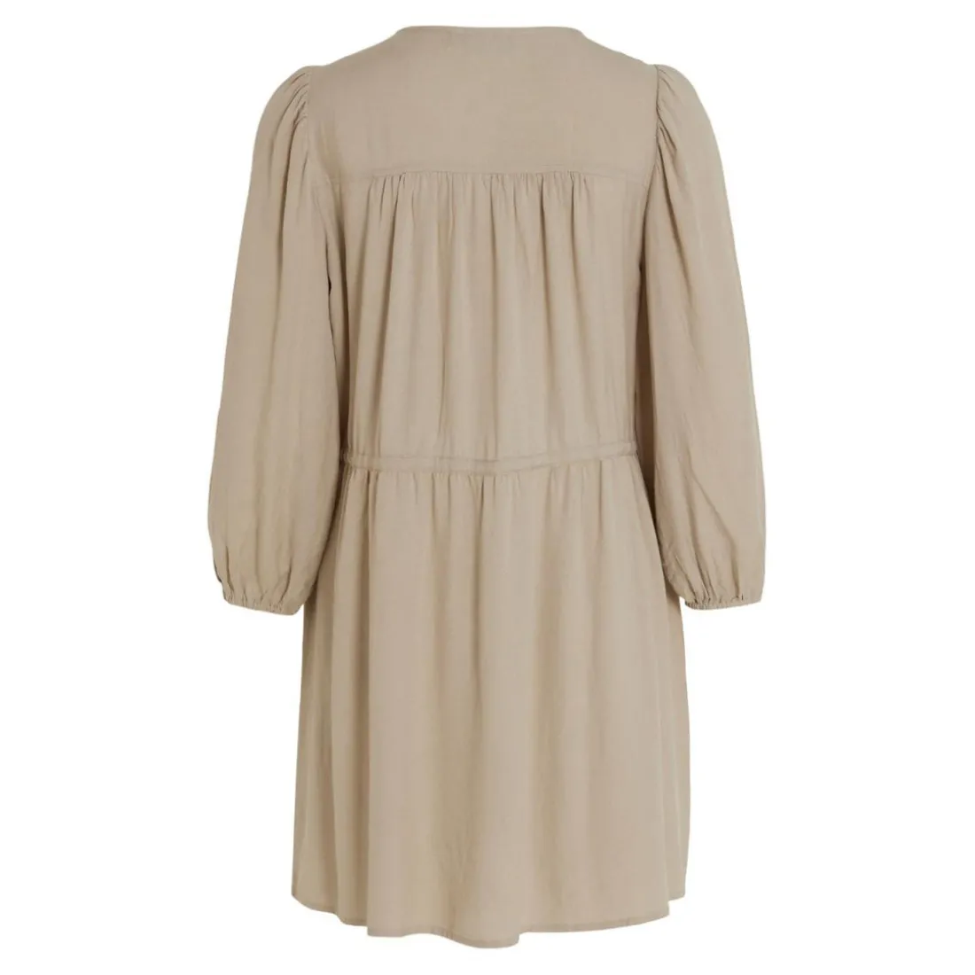 Robe midi gris clair en viscose