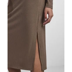 Robe midi marron