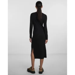 Robe midi noir Ora