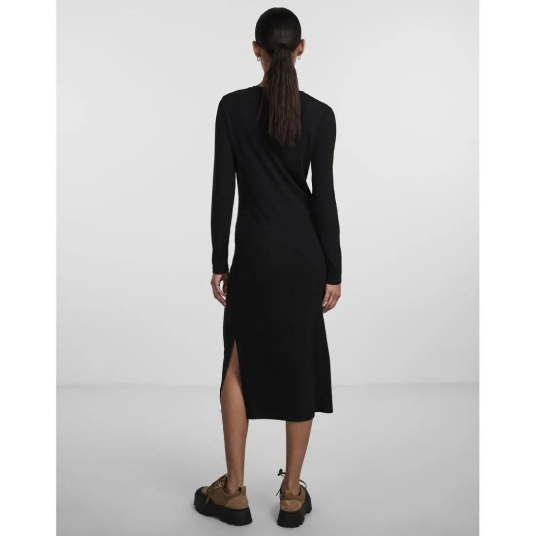 Robe midi noir Ora