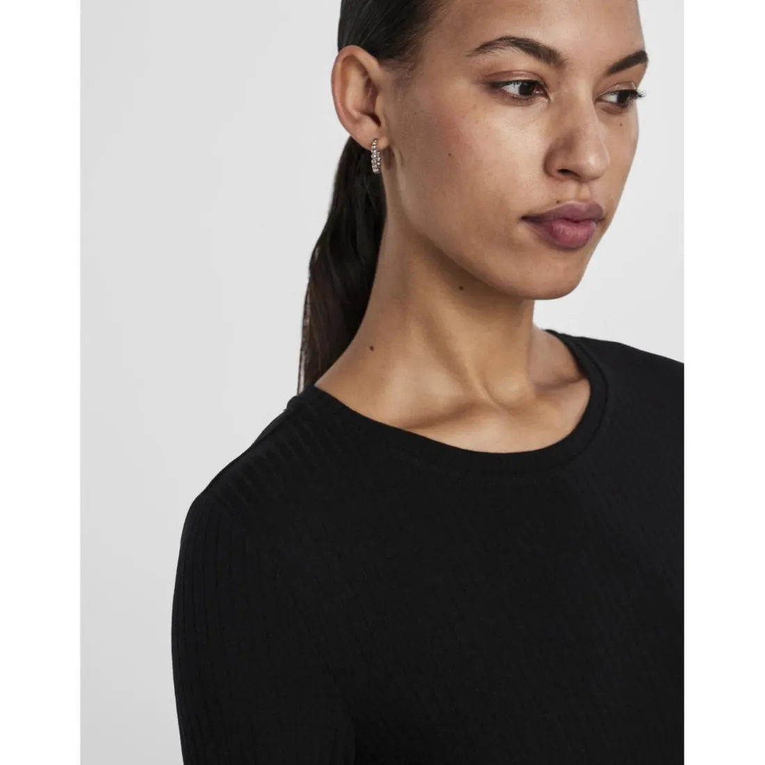Robe midi noir Ora