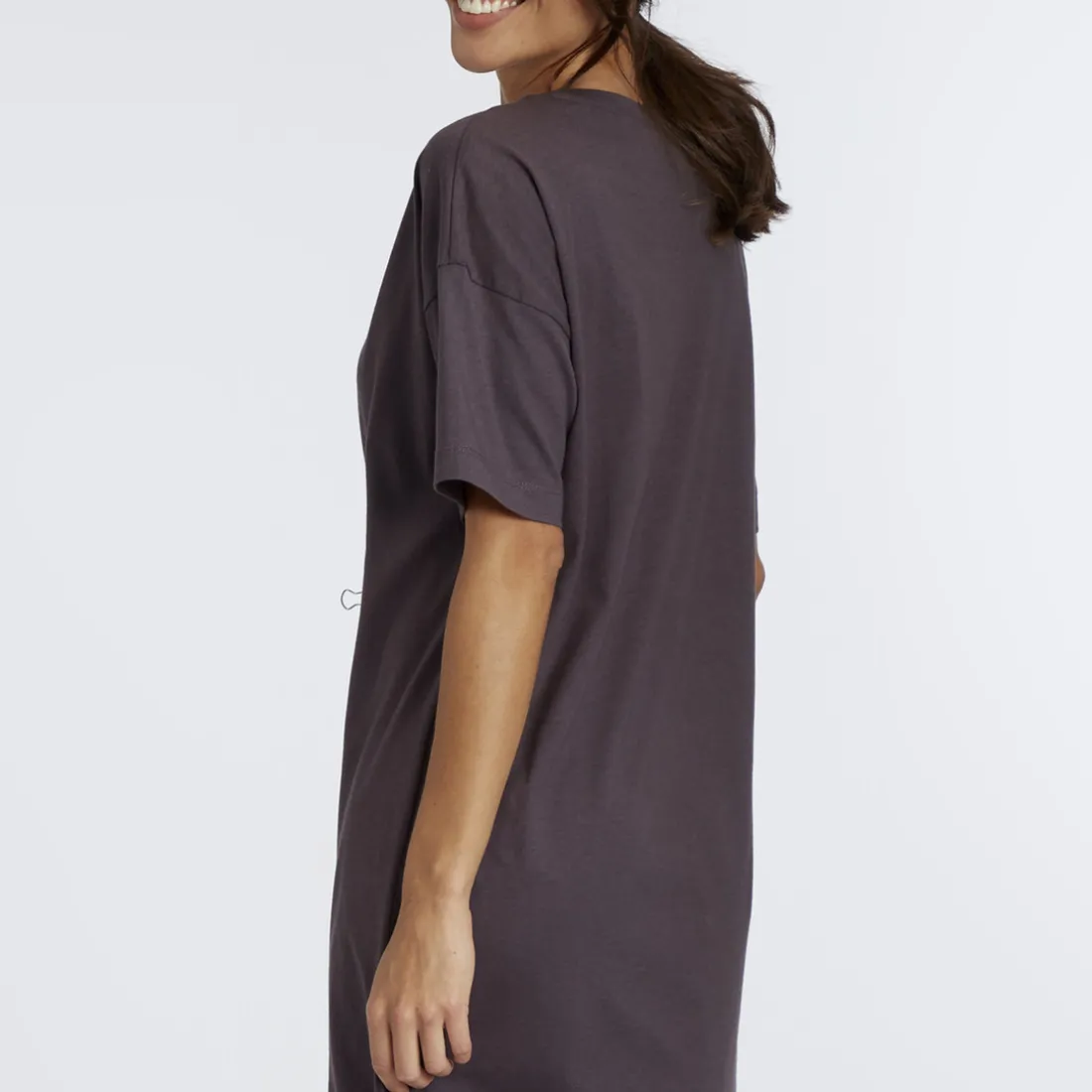 Robe Tshirt en coton - Anthracite