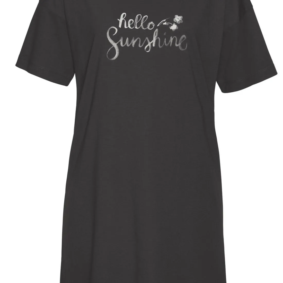 Robe Tshirt en coton - Anthracite