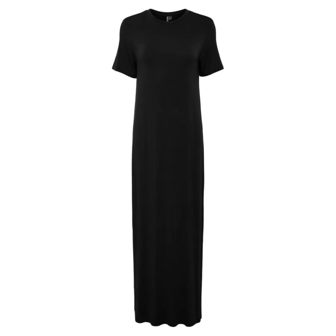 Robe T-shirt maxi en viscose Sofia noir Gaia
