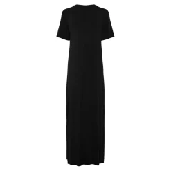 Robe T-shirt maxi en viscose Sofia noir Gaia