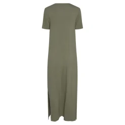 Robe T-shirt maxi en viscose Sofia vert Cléo Yara