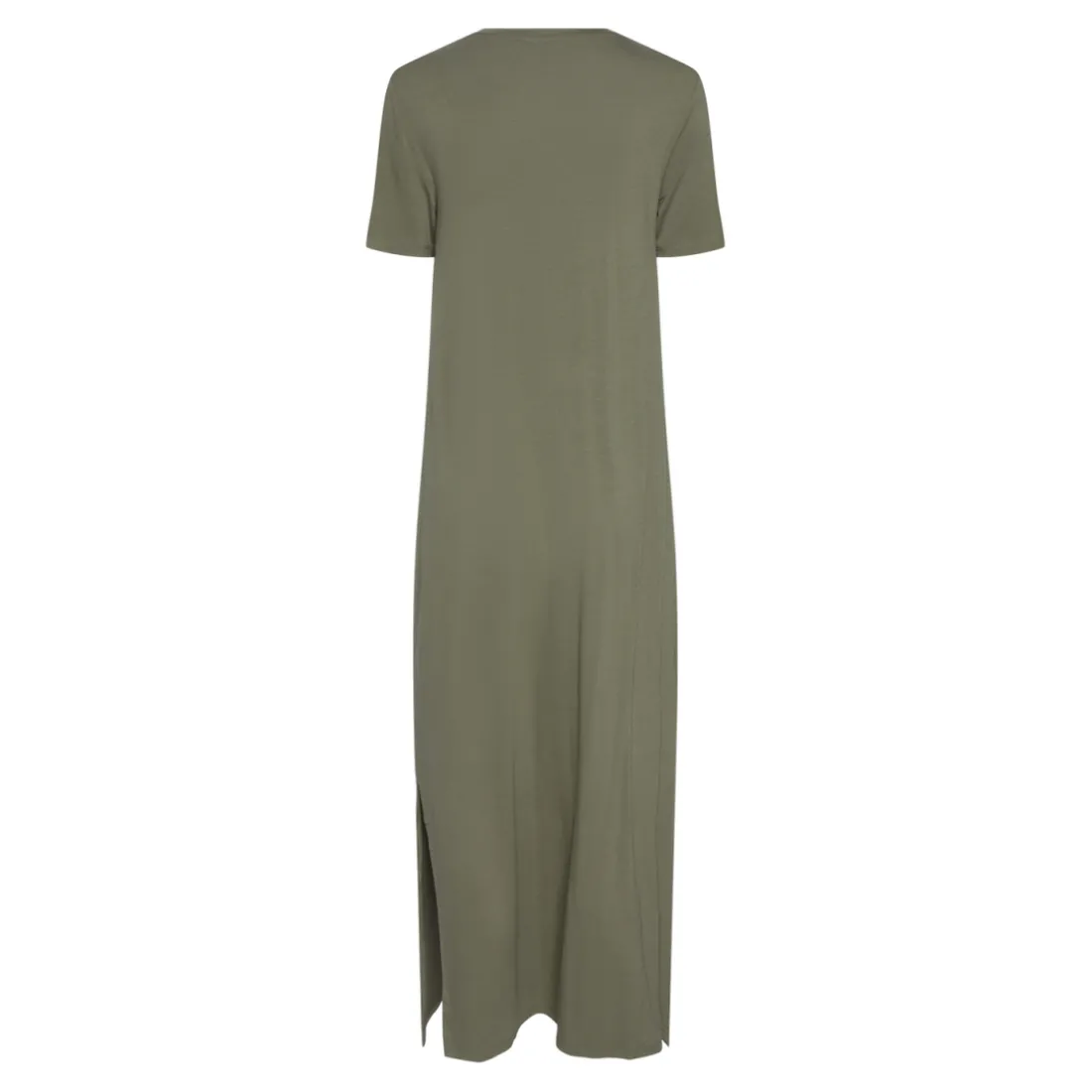 Robe T-shirt maxi en viscose Sofia vert Cléo Yara