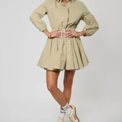 Robe VOBE en coton kaki