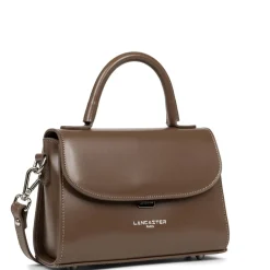 Sac à main A rabat avec fermoir S Suave Even marron en cuir
