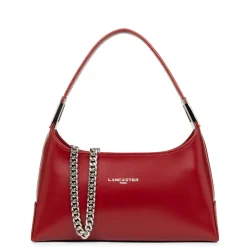 Sac à main Zippé S Suave Ace bordeaux en cuir