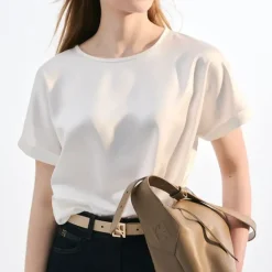 Sac beige en cuir