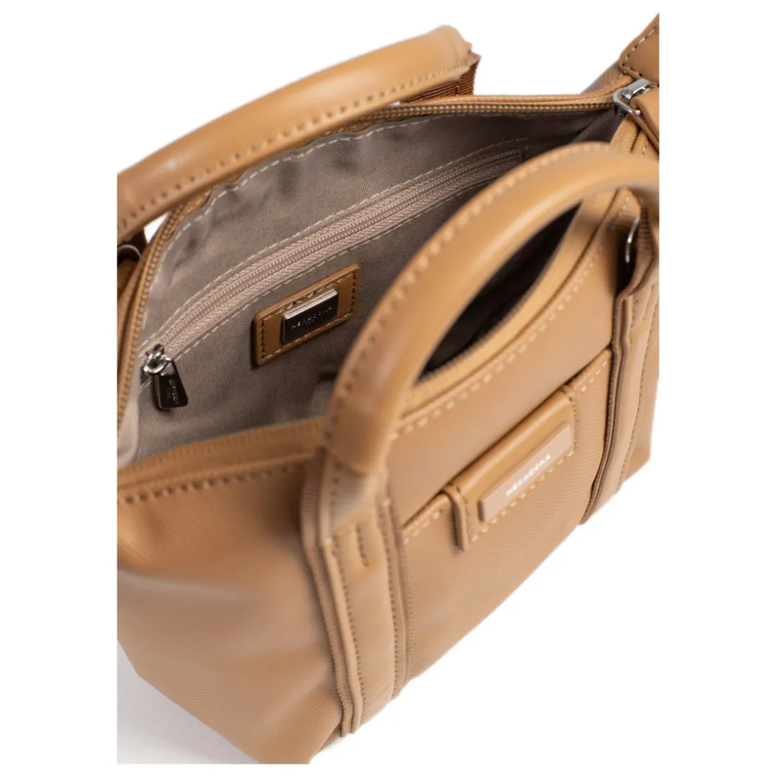 Sac cabas porté main - Mini JOYCE Tan Lena beige