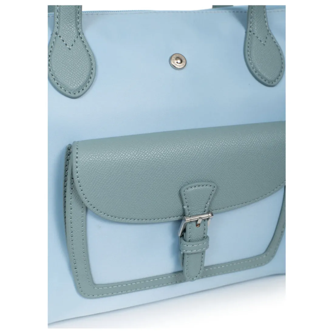 Sac cabas porté main - Moyen KIANA Bleu ciel Kaye