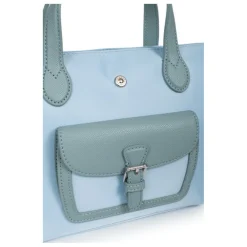 Sac cabas porté main - Petit KIANA Bleu ciel Mae