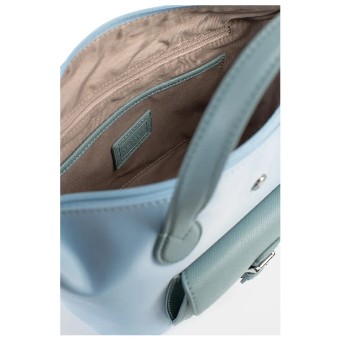 Sac cabas porté main - Petit KIANA Bleu ciel Mae