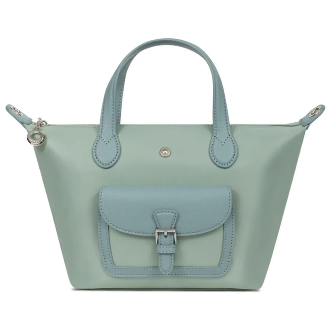 Sac cabas porté main - Petit KIANA Menthe Lou