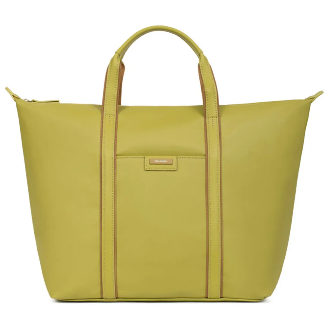 Sac cabas porté main A4 - Grand JOYCE Vert anis Juno