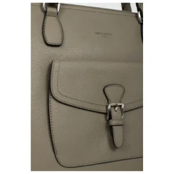 Sac cabas porté épaule A4 MIRABELLE Olive en cuir Anya