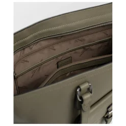 Sac cabas porté épaule A4 MIRABELLE Olive en cuir Anya