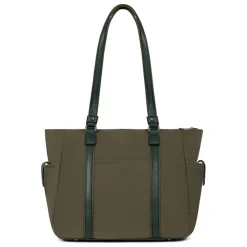 Sac cabas porté épaule A4 YONA Kaki Zara