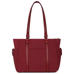 Sac cabas porté épaule A4 YONA Carmin Lou rouge