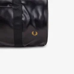 Sac de sport classique ton sur ton noir/doré