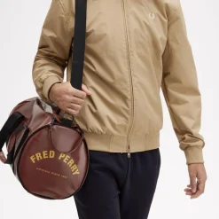 Sac de sport classique ton sur ton marron