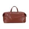 Sac de voyage en cuir cognac