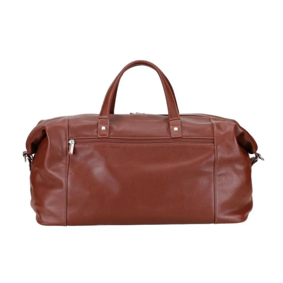 Sac de voyage en cuir cognac