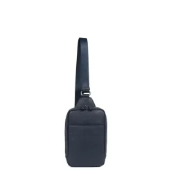 Sac monobretelle CONFORT Marine en cuir Sloan