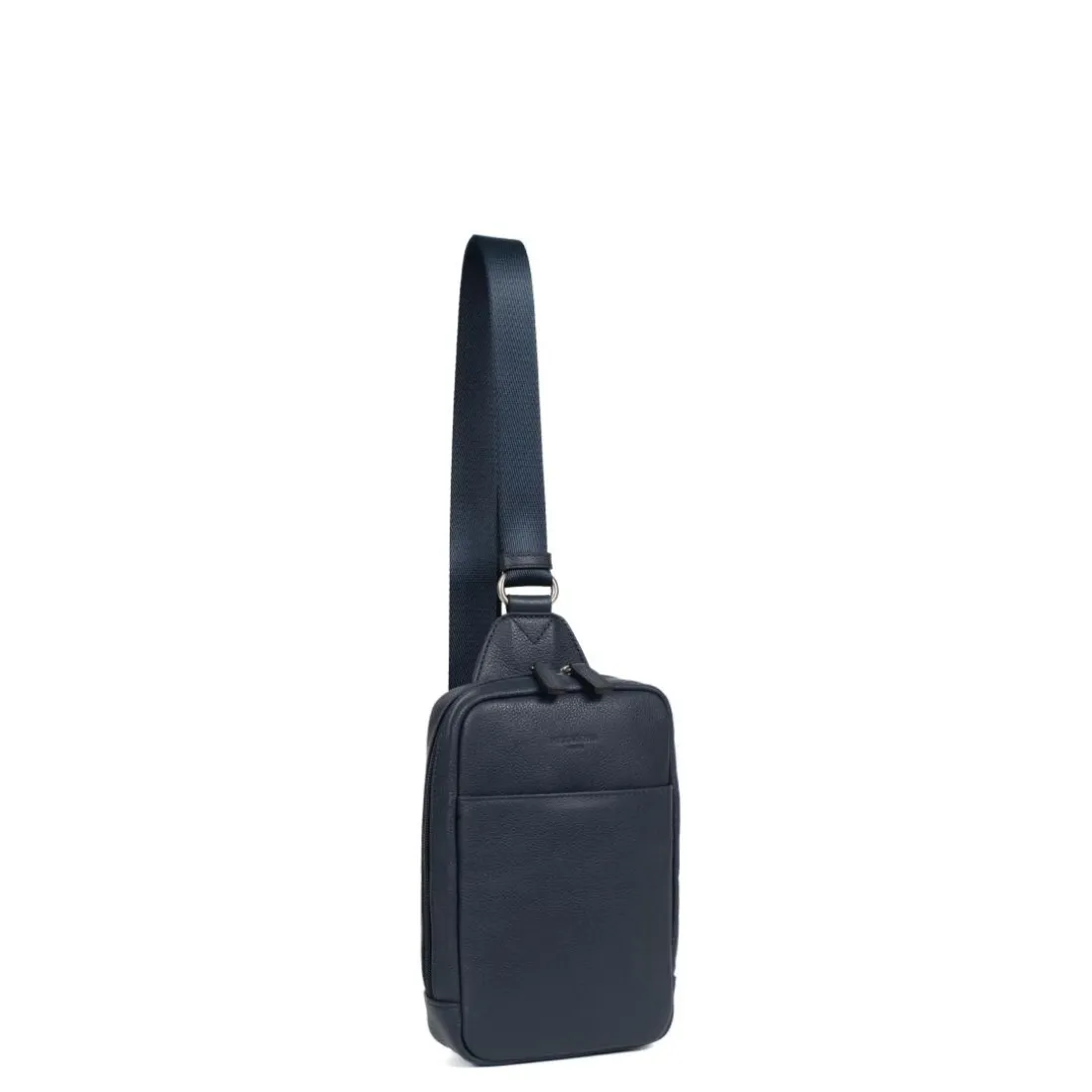 Sac monobretelle CONFORT Marine en cuir Sloan