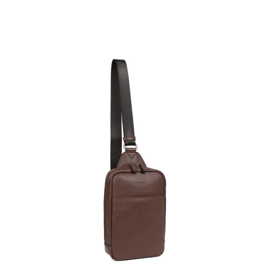 Sac monobretelle CONFORT Chocolat en cuir Ora