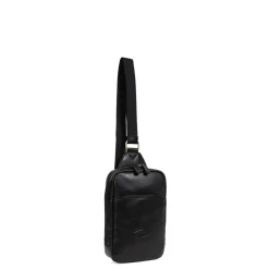Sac monobretelle STUART Noir en cuir Maia