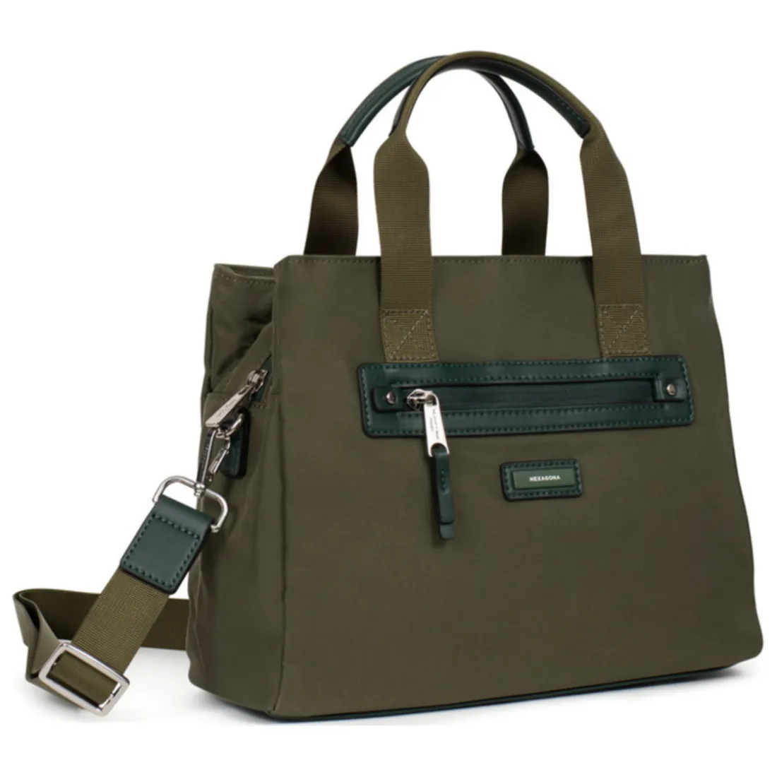 Sac porté main 2 poignées YONA Kaki Ava