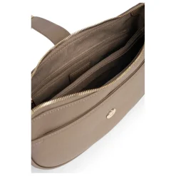 Sac porté épaule 1 anse AUDE Taupe Pax en cuir