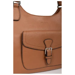 Sac porté épaule 2 anses MIRABELLE Tan en cuir Willa beige moyen